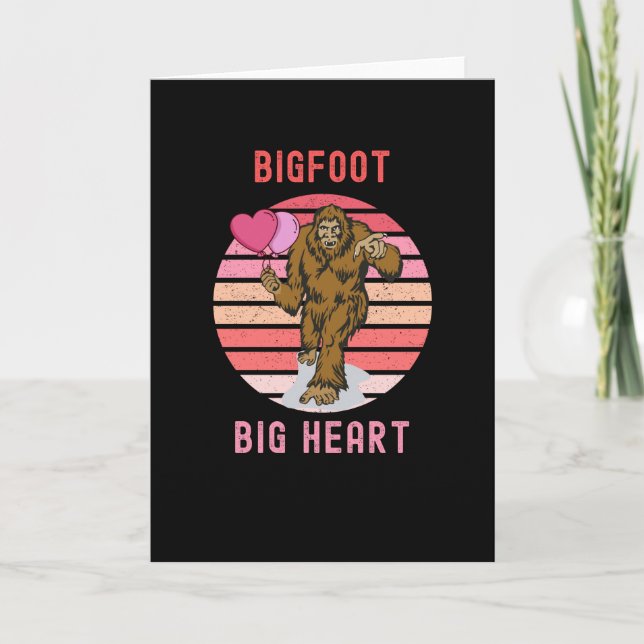 Bigfot Big Heart Kort (Framsida)