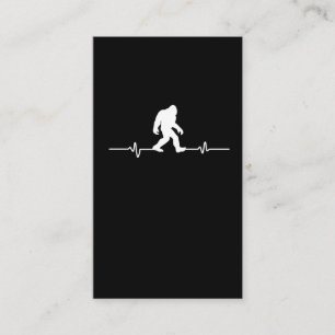 Bigfot Heartslag Humor sasquatch Fläkt Visitkort