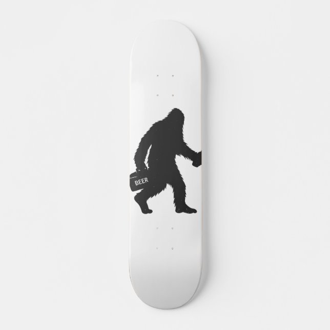 Bigfot öl silhuden mini skateboard bräda 18,5 cm (Framsida)