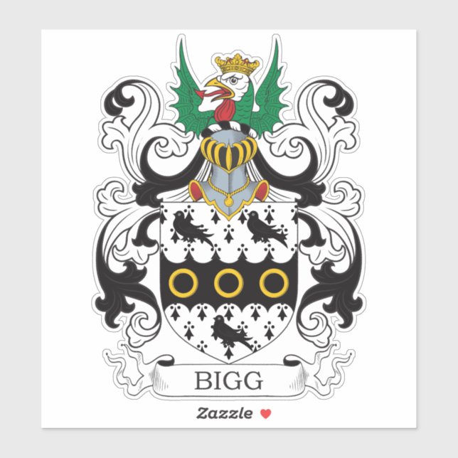 Bigg Family Crest Klistermärken (Ark)