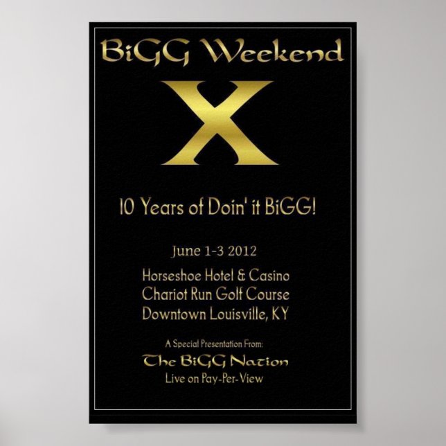 BiGG Helg X Poster 4"x6" (Framsidan)