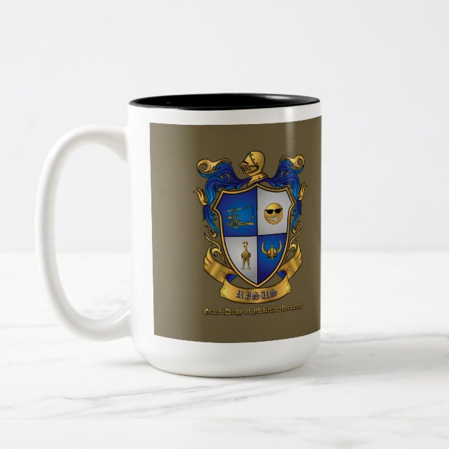 Biggare, djärvare, GRANDER Två-Tonad Mugg (Vänster)