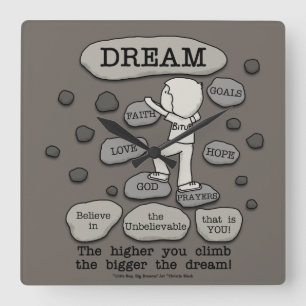 Bigger Dream Fyrkantig Klocka