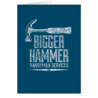Bigger Hammer Handyman Services - vitskalkort