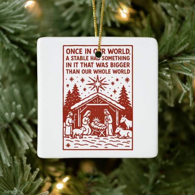 Bigger than our whole world 1 julgransprydnad keramik (Träd)