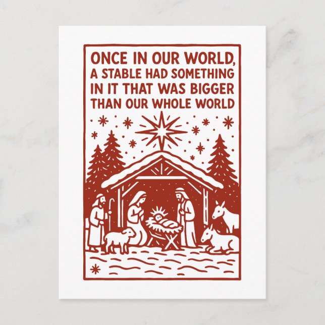 Bigger than our whole world 1 vykort (Framsida)