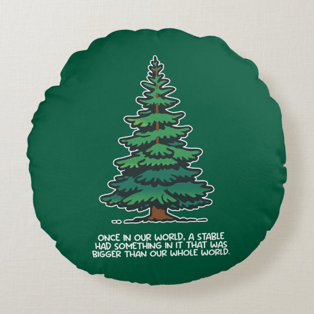 Bigger than our whole world 2 rund kudde (Framsidan)