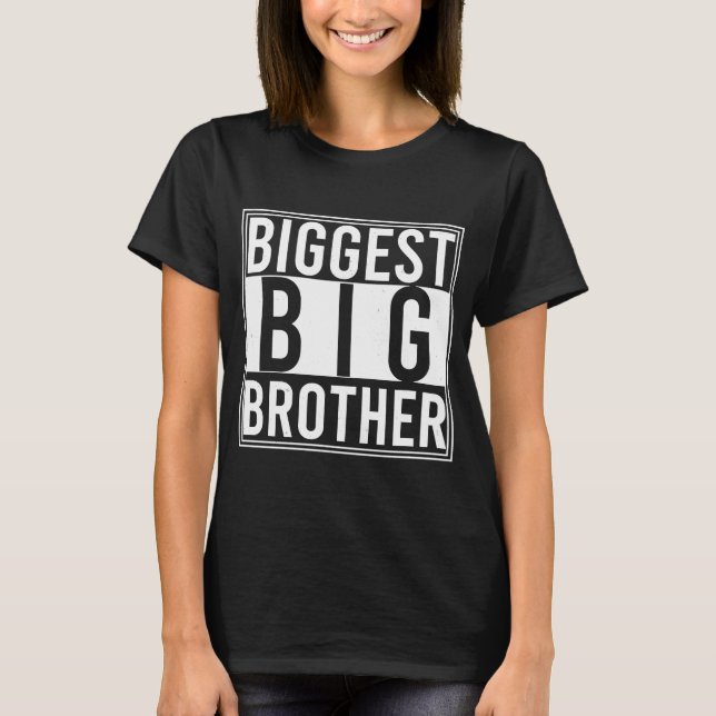 Biggest broder och best Older Brother T Shirt (Framsida)