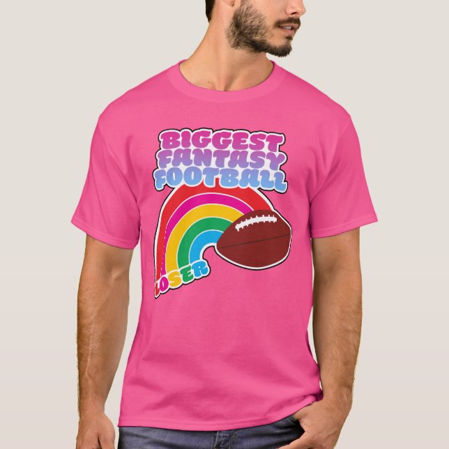 Biggest Fantasy Football Loser puntion T Shirt (Framsida)