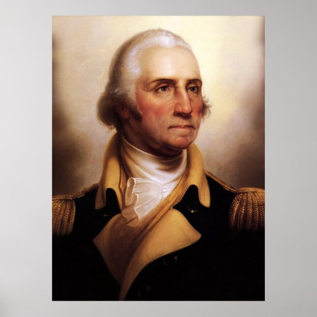 Biggest George Washington Porträtt Poster (Framsidan)