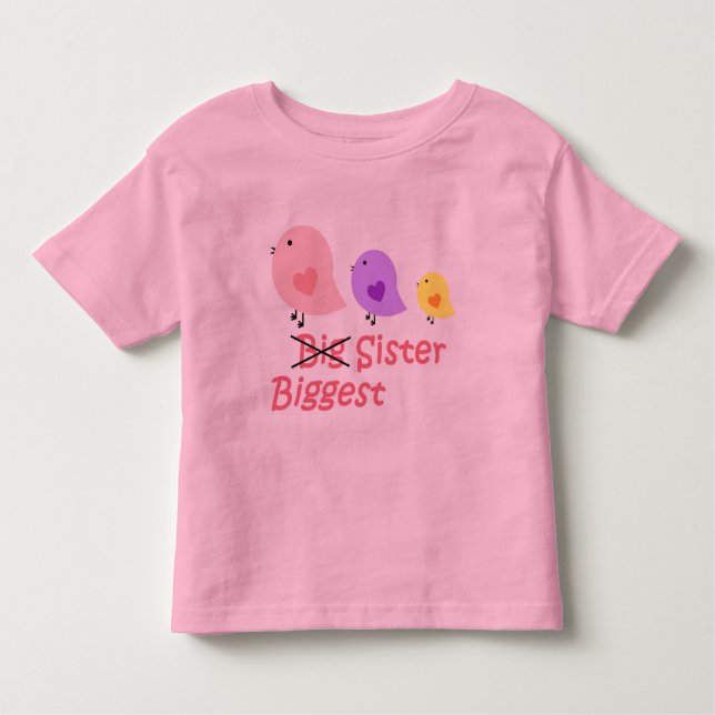 Biggest Sister T Shirt (Framsida)