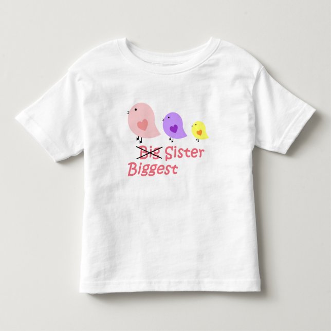 Biggest Sister T-shirt (Framsida)