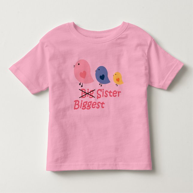 Biggest Sister Tee Shirt (Framsida)