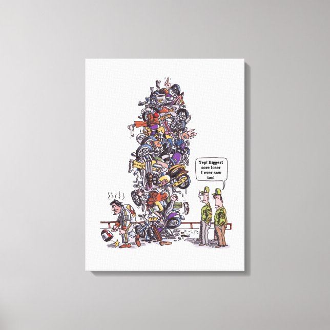 Biggest Sore Loser white kanvastryck (Framsida)