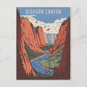 Bighorn Canyon Vintage Vykort