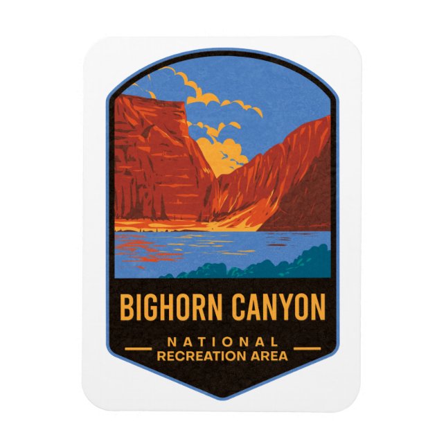 Bighorn Canyons nationella rekreationsområde Magnet (Vertikal)