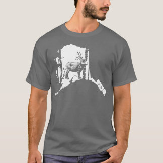 Bighorn fårhunter Alaska Karta getjakt T Shirt