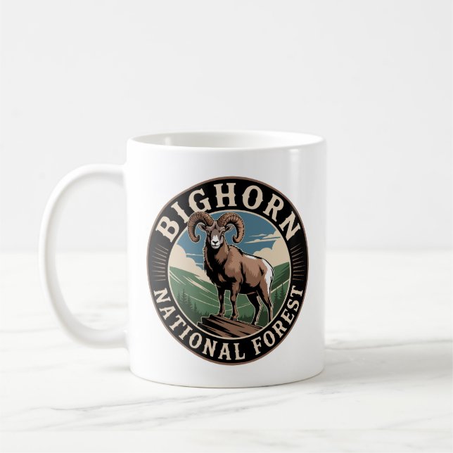 Bighorn National Forest Bighorn Sheep Kaffemugg (Vänster)