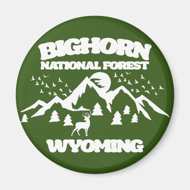 Bighorn National Forest Wyoming Magnet (Framsidan)