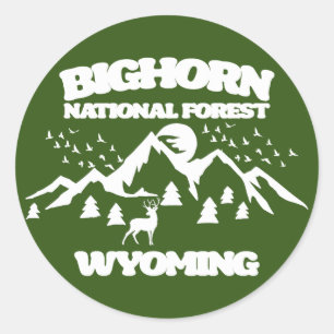 Bighorn National Forest Wyoming Runt Klistermärke