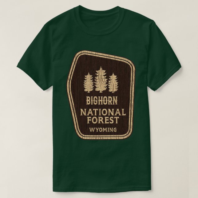 Bighorn National Skog T Shirt (Design framsida)