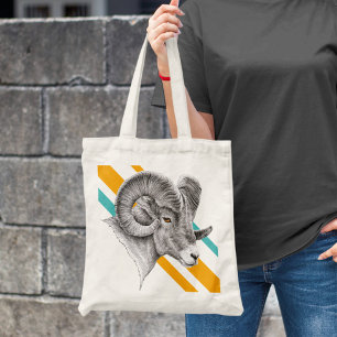Bighorn Ram Får Art Aries Zodiac-tecken Tygkasse