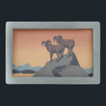 Bighorn Sheep American Väster Wildlife<br><div class="desc">Vintagens vilt poster med bergsgetter/bergfår för nationalparkattjänsten - Detta är en vintage som poster vilda djur och växter från USA:s nationalparkattjänst som visar att vild får på hornen står på sten. Poster är mycket grafiskt, skapat mellan 1936 och 1939 och publicerat av Works Progress Administration Federal Art Project (WPA). Den...</div>