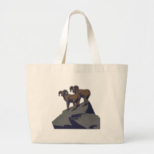 Bighorn Sheep American Väster Wildlife Jumbo Tygkasse