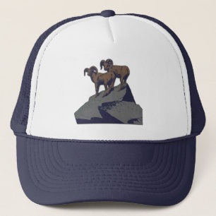 Bighorn Sheep American Väster Wildlife Keps