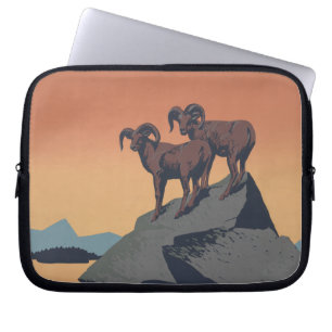 Bighorn Sheep American Väster Wildlife Laptop Sleeve