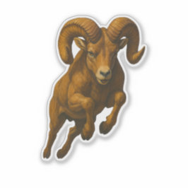 Bighorn Sheep Cut-out Sticker Klistermärken