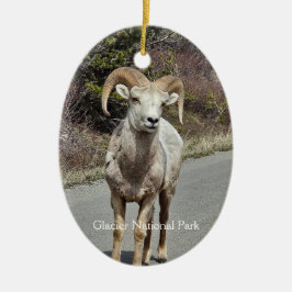 Bighorn Sheep Julgransprydnad Keramik