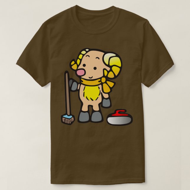 Bighorn Sheep Spela Curling Classic TShirt T Shirt (Design framsida)