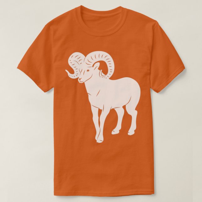 Bighorn Sheep T Shirt (Design framsida)