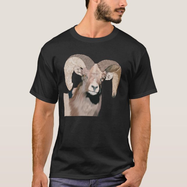 Bighorn Sheep T Shirt (Framsida)