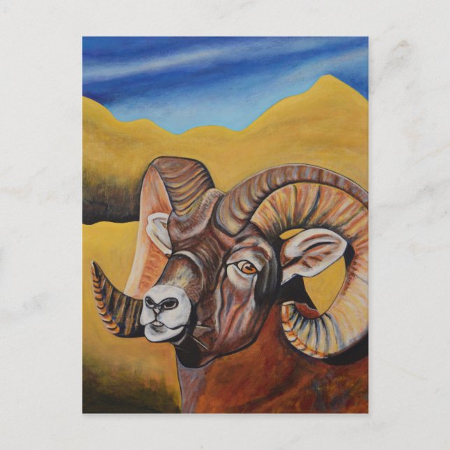Bighorn Sheep Vykort (Framsida)