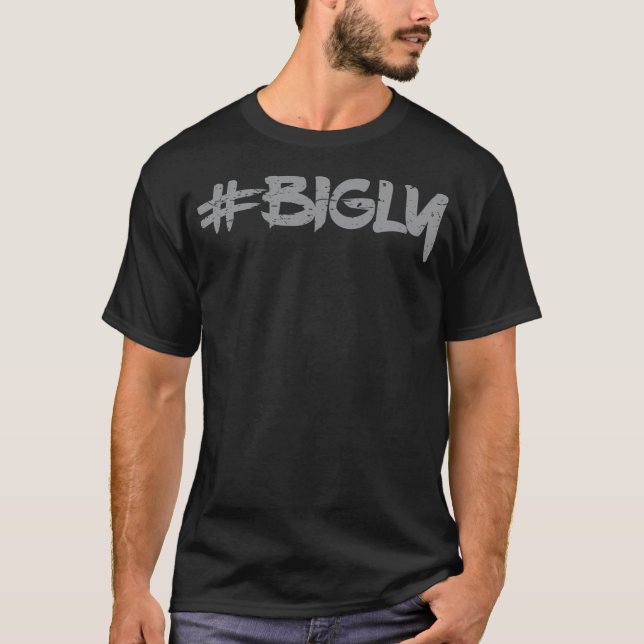 Bigly Bigly Strange Donald Trump Debatt före Tal T Shirt (Framsida)