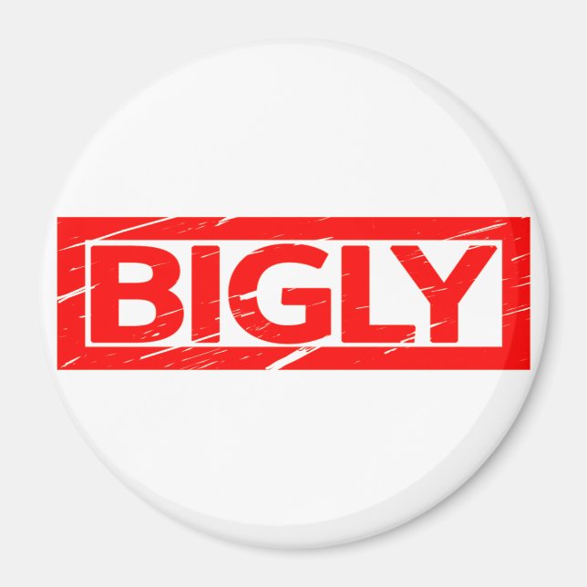 Bigly Frimärke Magnet (Framsidan)