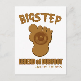 Bigstep Legend of Dubfoot FUNNY BIGFOOT DUBSTEP Vykort