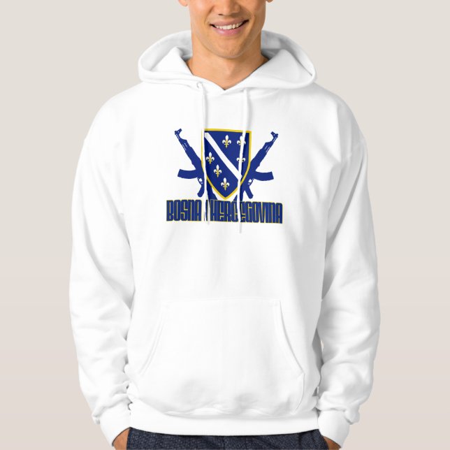 BiH aKHoodie Sweatshirt Med Luva (Framsida)