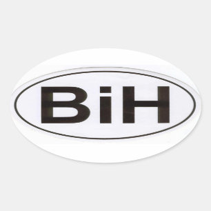 BiH (Bosna mig Hercegovina) klistermärke