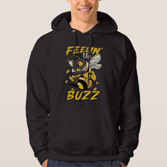 Bihållning Biskötare Biodling Binärend Biapi Apite Hoodie (Framsida)
