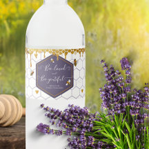 Bihandledad och Bivacker Vattenflasketikett 