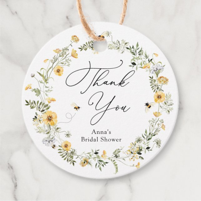 Bihangivningsetiketter för bröllopsfest gåvor etiketter (Framsida)