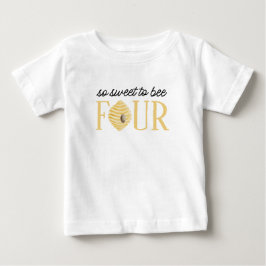 Bihjärtas 4-årsdag Sweet to Bee Four T-shirt