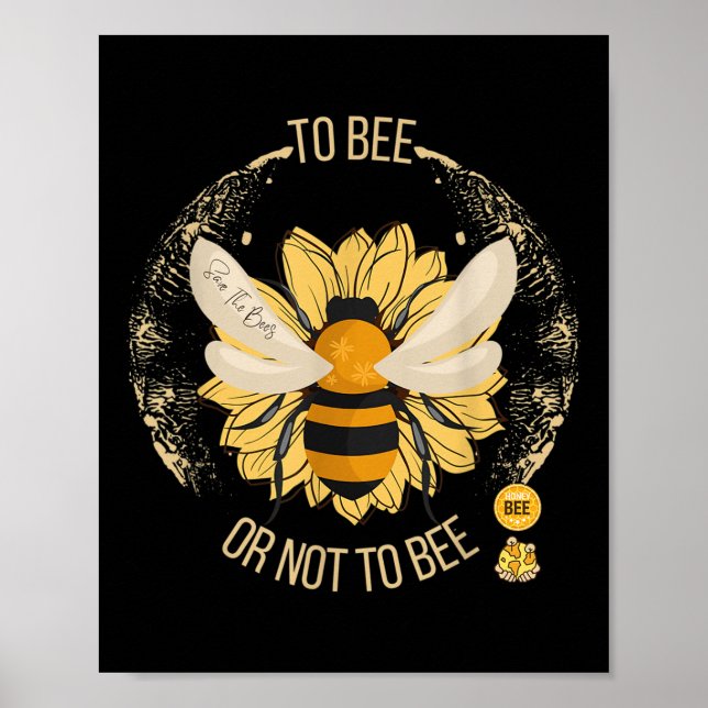 Bihonungsbi Djurskydd Arter Skydd Poster (Framsidan)