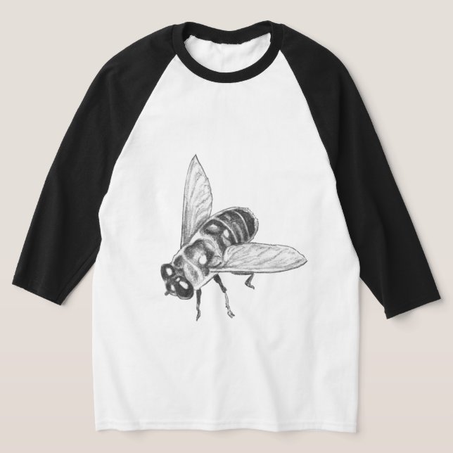 Bihonungsbin Konst T-shirt Insekt Bug Skjorta (Laydown)