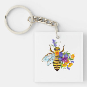 Bihonungsblomma med vilda växter