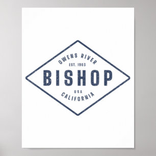 Bihop California Souvenir Sten klätterområde Desi Poster