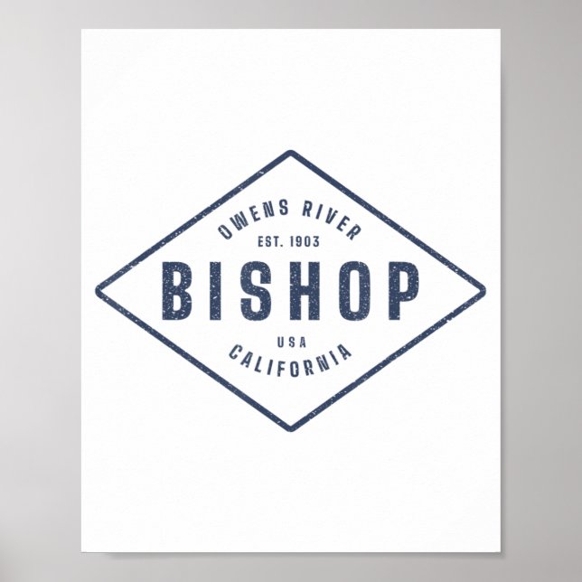 Bihop California Souvenir Sten klätterområde Desi Poster (Framsidan)